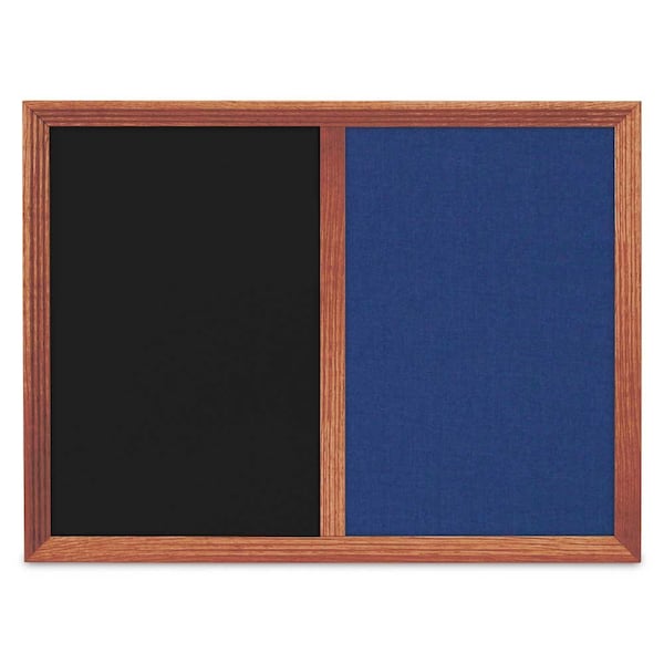Enclosed Corkboard, 1 Door, 18"x24", 4" Fra